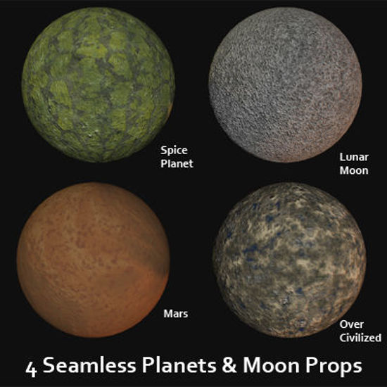 Picture of Planets and Moon Props
