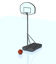 Picture of Portable Basketball Goal and Basketball Models - Poser / DAZ Format