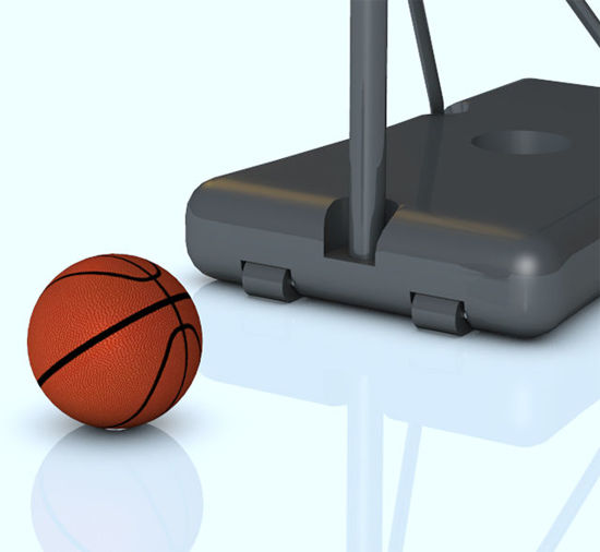 Picture of Portable Basketball Goal and Basketball Models - Poser / DAZ Format