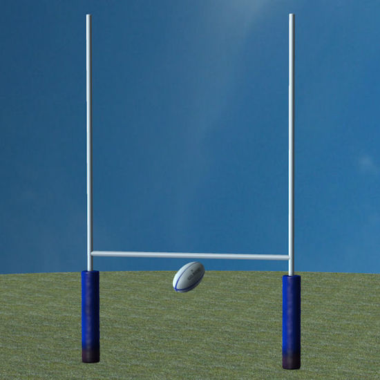 Picture of Rugby Props, a goal and ball