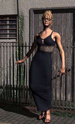 Picture of Evening gown with necklace for Steph petite