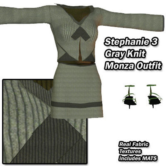 Picture of Gray Knit Monza Outfit for Stephanie 3