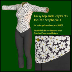 Daisy and Gray  Cassidy Outfit Textures for Stephanie 3