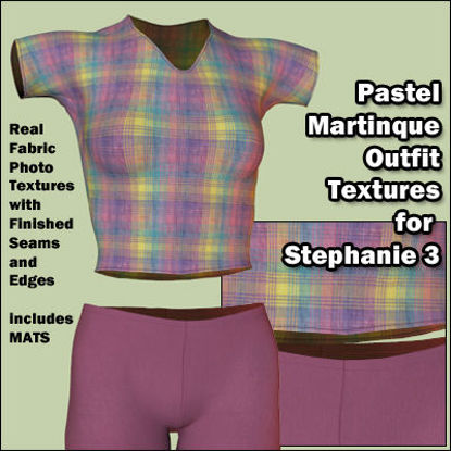 Picture of Plaid Pastel Martinique Outfit Textures for Stephanie 3