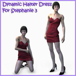 Dynamic Halter dress for Stephanie 3