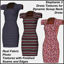 Picture of 3 Dress Textures for the Stephanie 3 Dynamic Scoupneck Dress