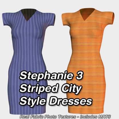 Picture of Striped City Style Dresses for Stephanie 3