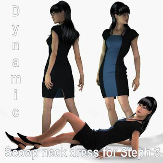 Picture of Scoop neck dynamic dress for Stephanie 3