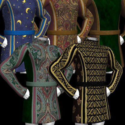 Picture of A huge set of textures and MAT's for the DAZ Mike 3 tunic. - Sweep