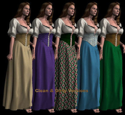 Picture of Textures, Trans and MAT Files for the Serving wench. - ServingWench_Ensembles