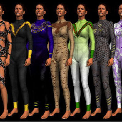 Picture of Textures and MAT Files for the DAZ Victoria 2 catsuit