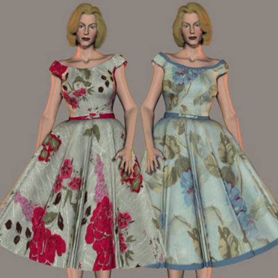 Picture of V3 - 60's Dress Textures - v360sdresstex