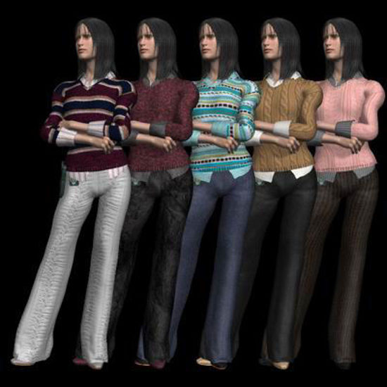 Picture of Miami Day Wear Textures - Material 5 Pack Add-On for Miami Day Wear for Poser