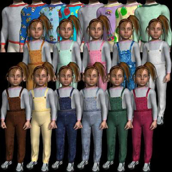 Picture of Dungaree texture set for Matt and Maddie