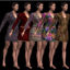 Picture of 6 Lindsay Outfit Textures - Material Pack for Lindsay Outfit for Poser