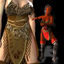Picture of P4 fur-bodice trimmed dress to Fantasy Costume