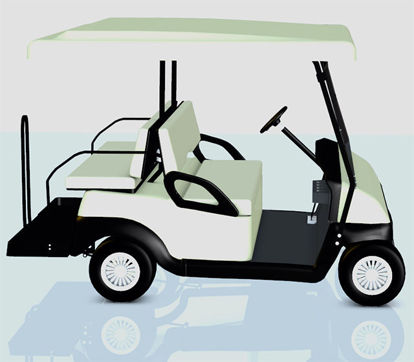 Picture of Golf Cart Model with Movements - Poser and DAZ Studio Format