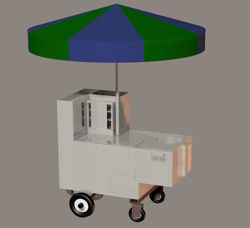 New York Hot Dog Cart Prop