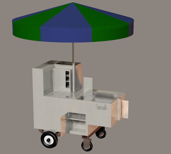 Picture of New York Hot Dog Cart Prop