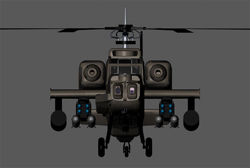 Apache Attack Helicopter Prop