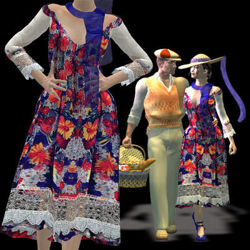 Romantic Picnic Dress - TRANS