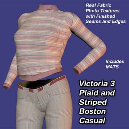 Picture of Plaid and Striped Boston Casual for Victoria 3