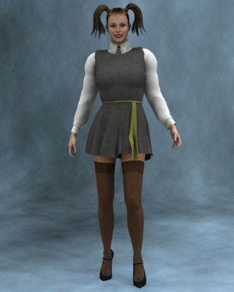 Picture of St Trinian style dress v3