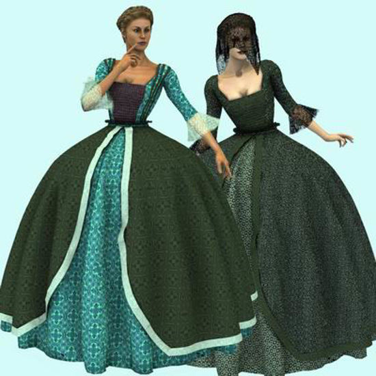Picture of Vintage dress for Vicky 3 - manualMorphs