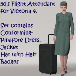 50's Flight Attendant for Victoria 4