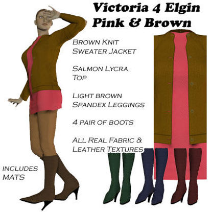 Picture of Pink and Brown Elgin for Victoria 4