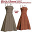 Picture of Black/Beige Checkered & Red/Gold Stripe Dresses for Victoria 4