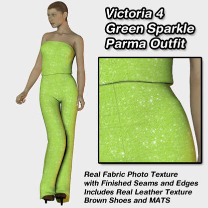 Picture of Green Sparkle Parma Outfit for Victoria 4