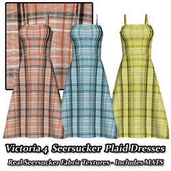 Seersucker Plaid Dresses for Victoria 4