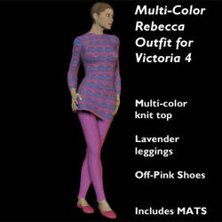 Multi-Color Knit Rebecca Outfit for Victoria 4