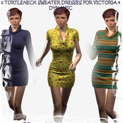 Picture of Turtleneck sweater dresses for Victoria 4 (dynamic)