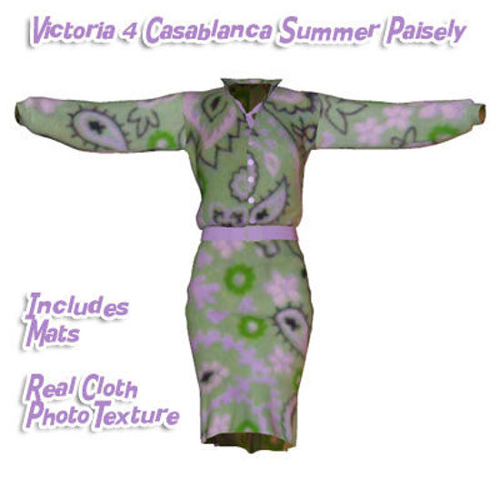 Picture of Summer Paisley Casablanca Dress for Victoria 4