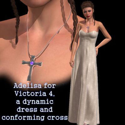 Picture of Adelisa Dress for Victoria 4 -V4 Cross Necklace Accessory