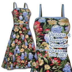 Flowery Summer Dress for Victoria 4 - Summer07-V4