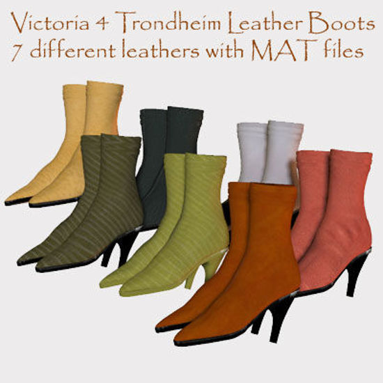 Picture of Victoria 4 Trondheim Leather Boot Textures