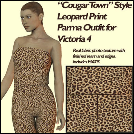 Picture of Cougar Town Style Leopard Print Parma Outfit for Victoria 4