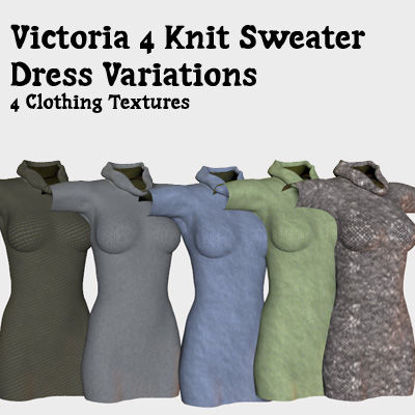 Picture of Variations for Turtleneck Sweater Dress Victoria 4 (dynamic)