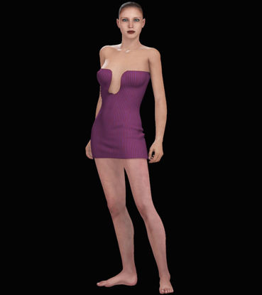 Picture of Sexy Strapless Dress for Victoria 4
