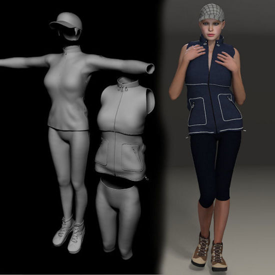 Picture of Hiking set for DAZ Victoria 4