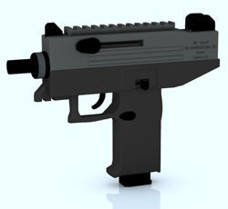 Uzi Machine Gun Model