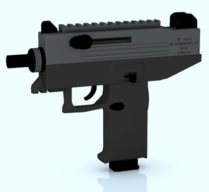 Picture of Uzi Machine Gun Model