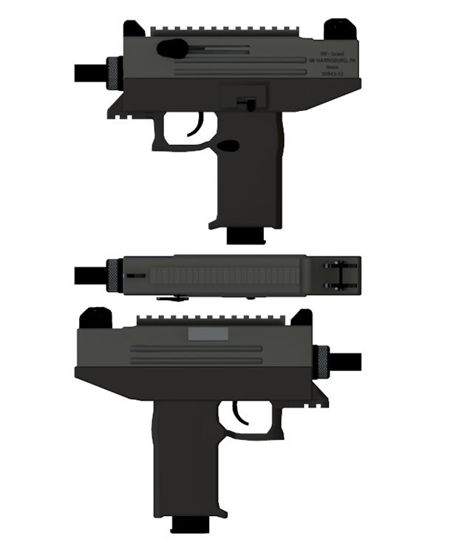 Picture of Uzi Machine Gun Model