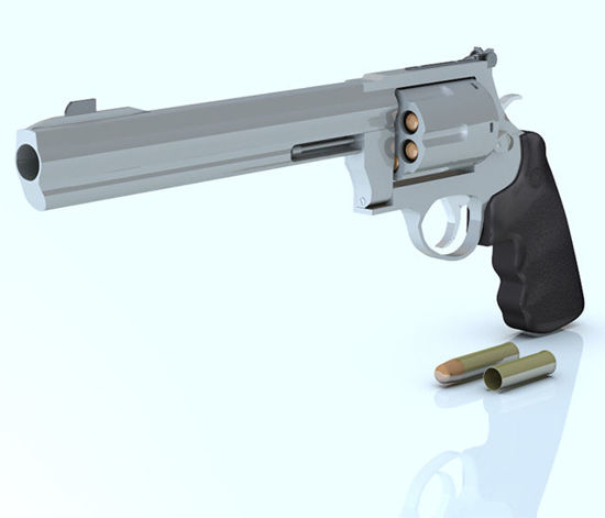 Picture of 44 Magnum Dirty Harry Pistol with Movements - Poser and DAZ Studio Format