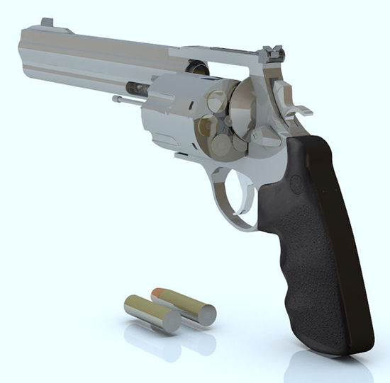 Picture of 44 Magnum Dirty Harry Pistol with Movements - Poser and DAZ Studio Format