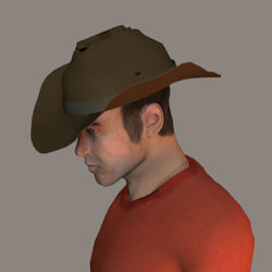 Six Shooter Western Pistols, Gunbelt and Cowboy Hat Props - WesternCowboyHat