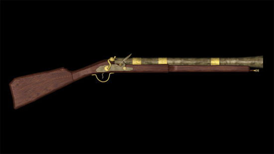 1790 English Black Powder Blunderbuss Rifle 3D Weapons and PoserWorld 3D  Model Content Store for Poser and DAZ 3D Studio